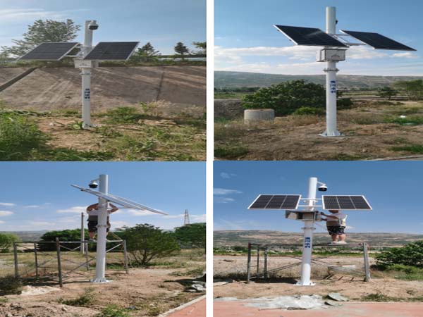 兰成渝管道k243+300m线路穿越渭河工程太阳能4G无线监控系统